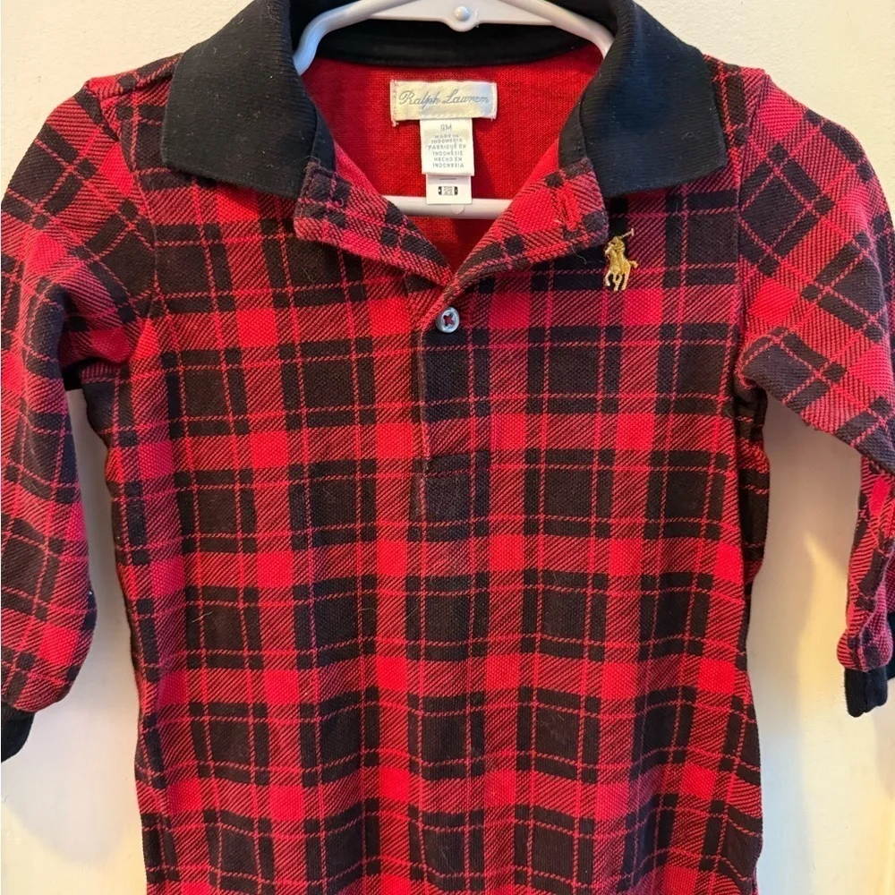 Ralph Lauren Buffalo Plaid Romper